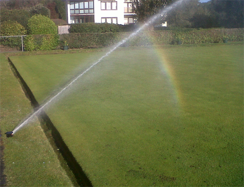 Blackheath Cricket Ground - Sprinklers in Use