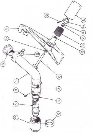 Manurain sprinkler assembly details